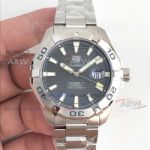 Perfect Replica Swiss Grade Tag Heuer Aquaracer 300m Calibre 5 43MM Watches - For Men Size 316 Steel Case And Bracelet Grey Dial